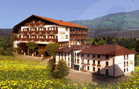 Hotel Hochriegel in Klingenbrunn im Bayerischen Wald im Sommer (Mitten in der wilden Natur des Bayerischen Waldes liegt das Hotel Hochriegel in Klingenbrunn umgeben von herrlicher Natur.)