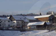 Hausansicht Mattheishof - Winter (Hausansicht vom Mattheishof in Schlag/Grafenau im Winter)